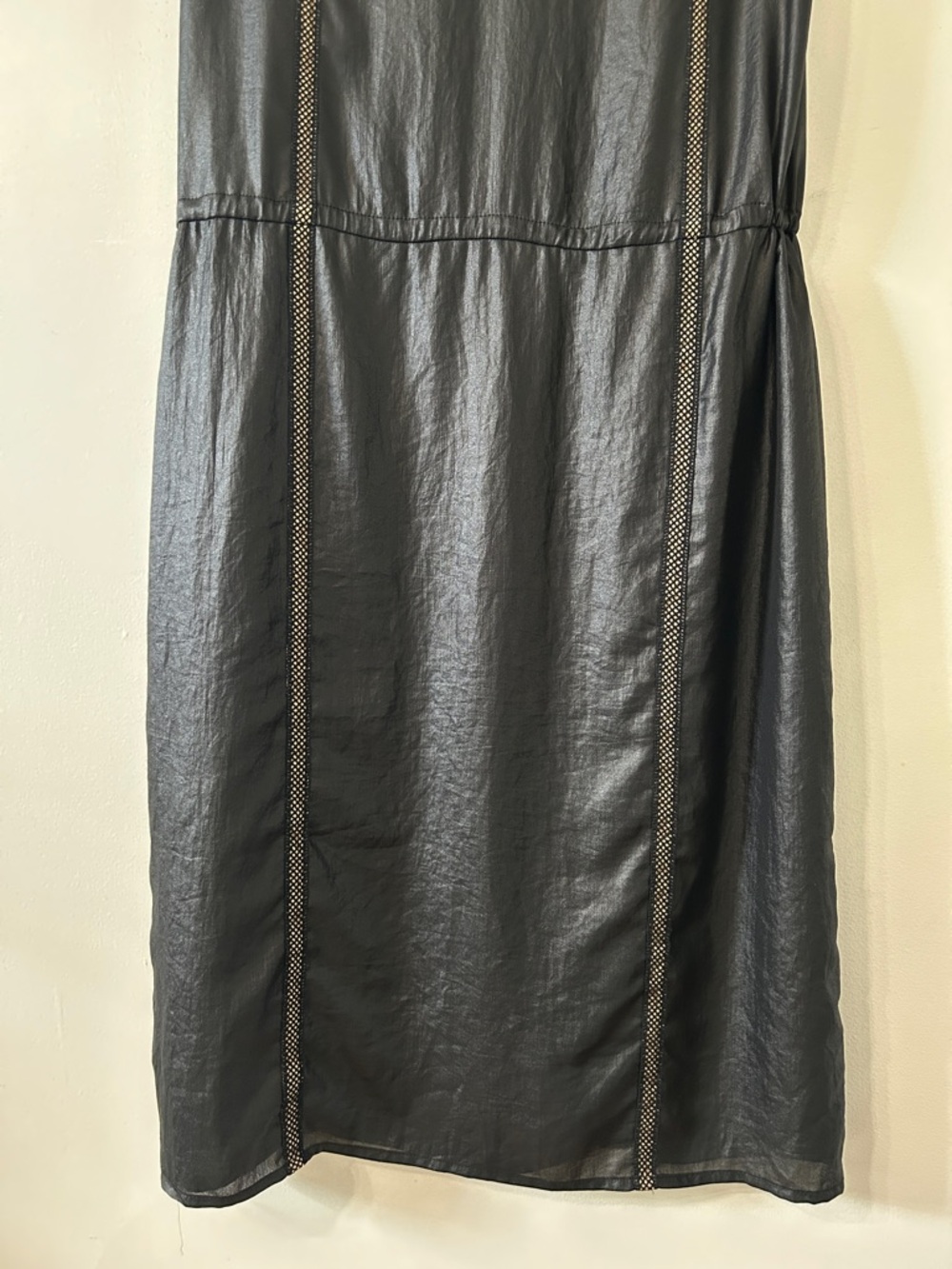 BCBGMaxAzria Greta Dress XXS Black Lace Low Waist Flapper Sleeveless Midi - Picture 7 of 16